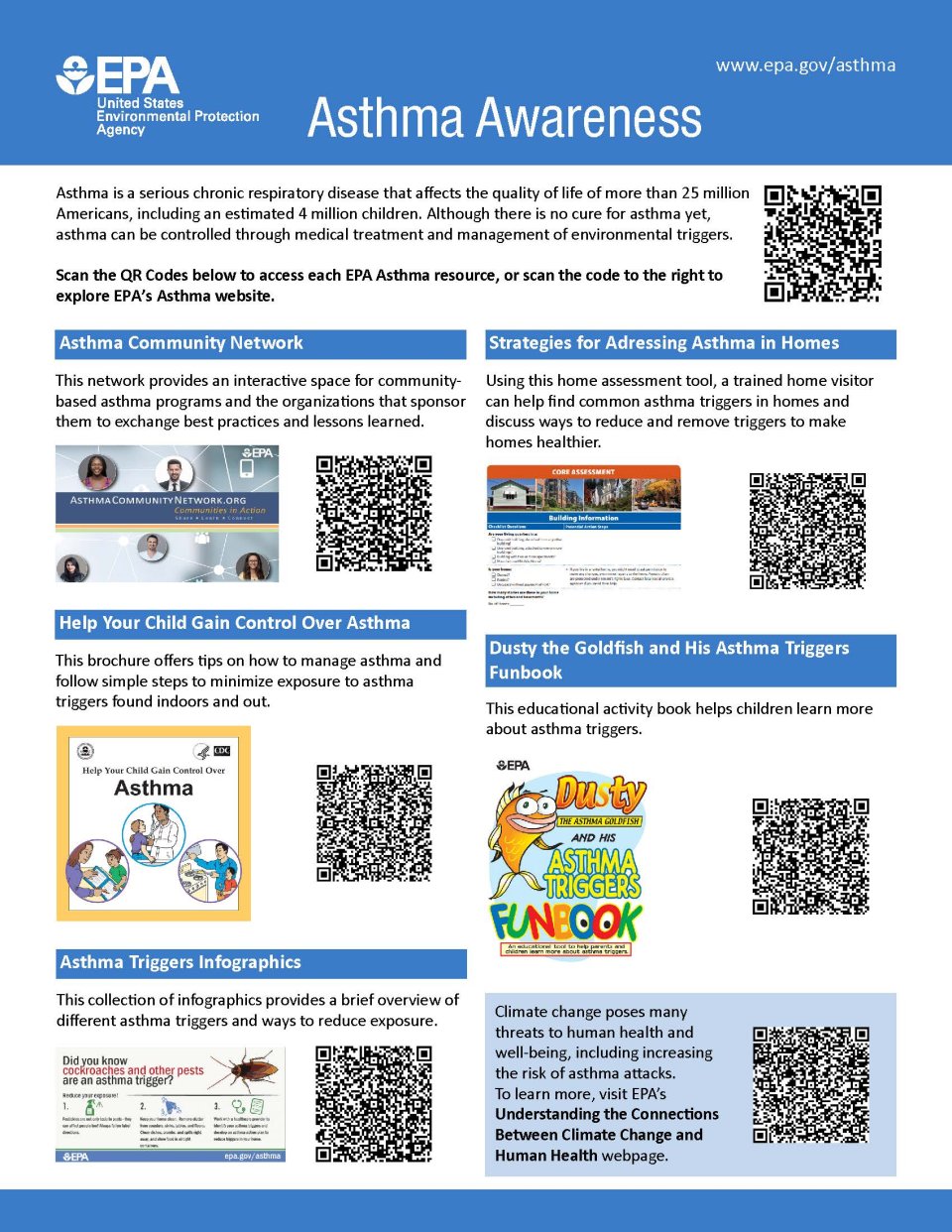 asthma one pager document
